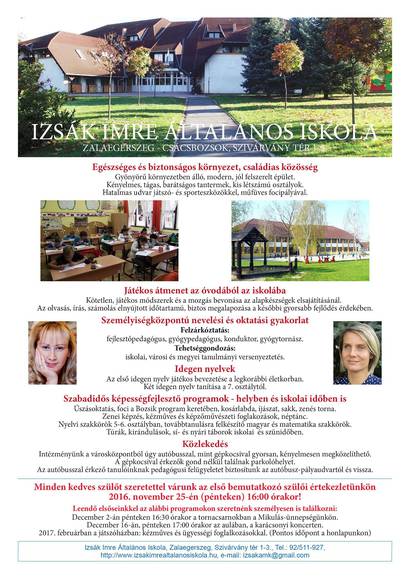Iskolanyitogat leend elssk szleinek 2016.